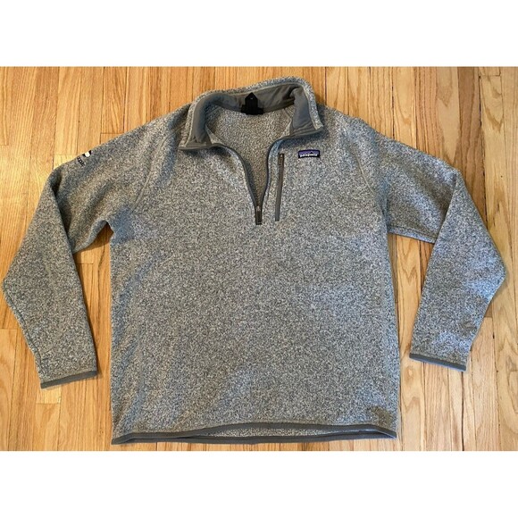 Patagonia Other - PATAGONIA Better Sweater Telluride Logo Mens 1/4 Zip Grey XL *damaged